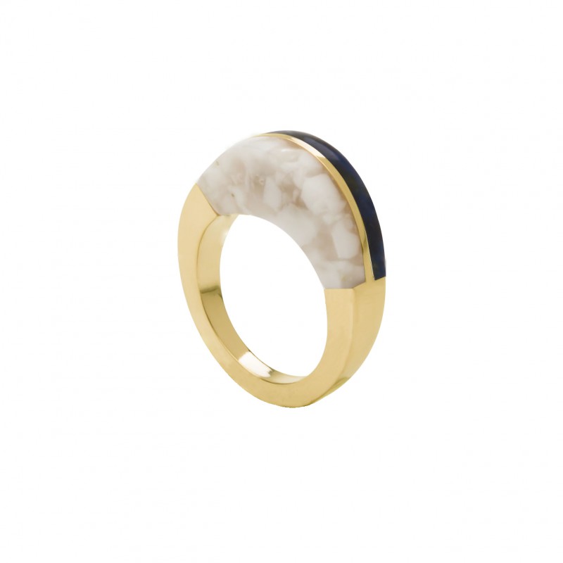 ring5-whitesque&blackishyellow-geel